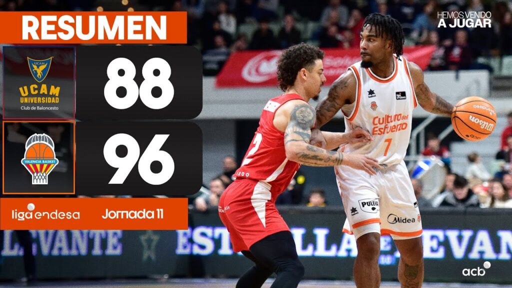 valencia basket contra ucam murcia cb