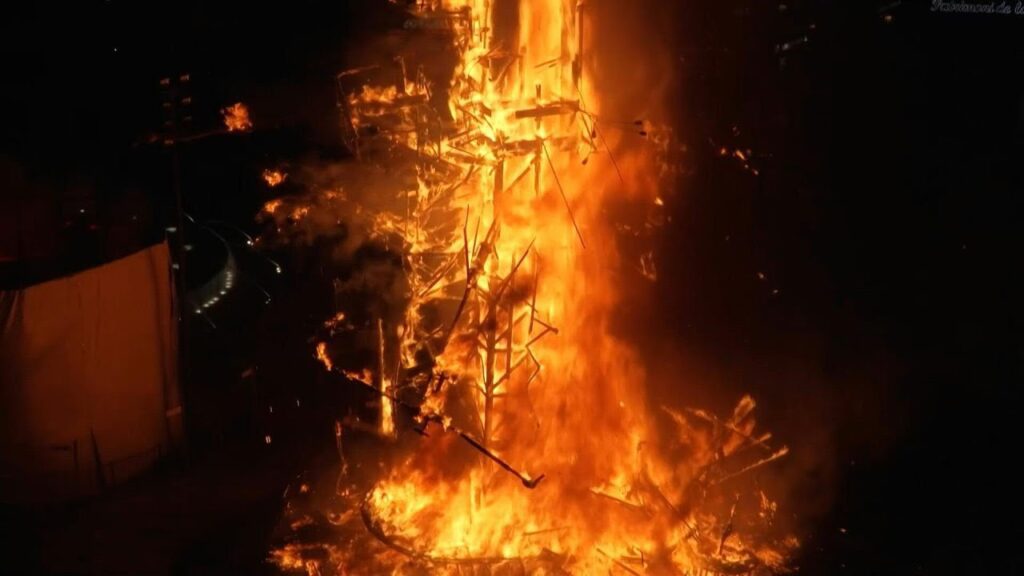 fallas valencia fuego