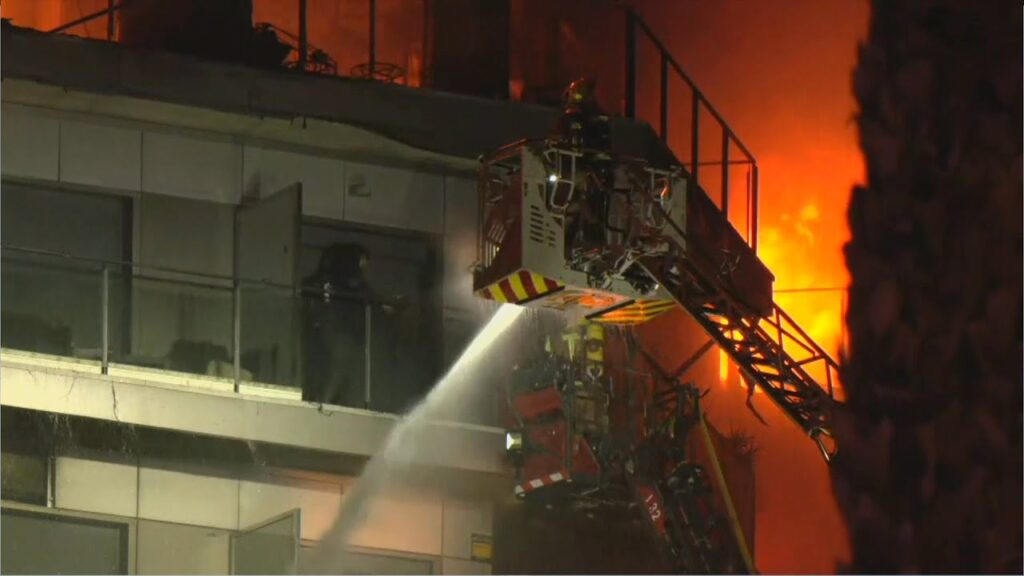 incendio en valencia rescate