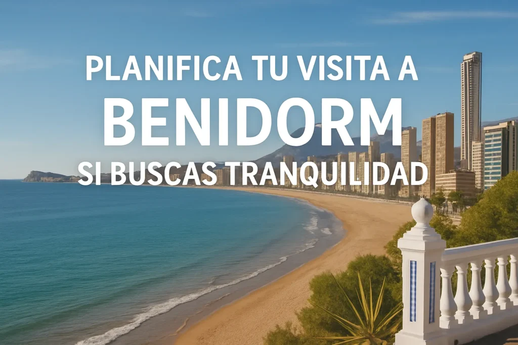planifica tu visita a Benidorm si buscas tranquilidad