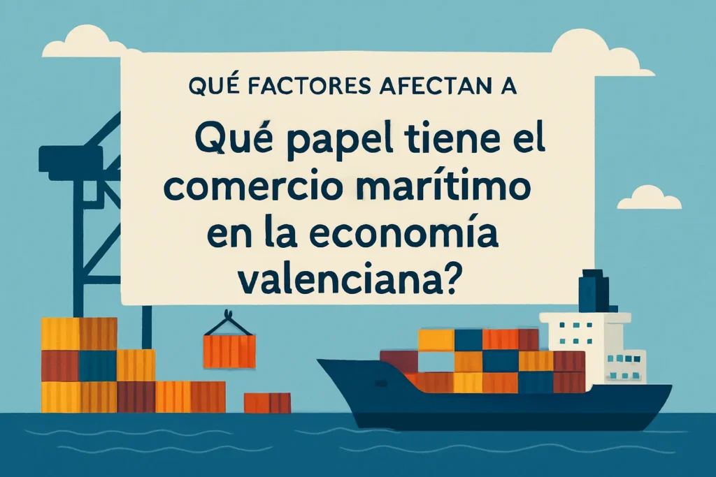 qué factores afectan a Qué papel tiene el comercio marítimo en la economía valenciana