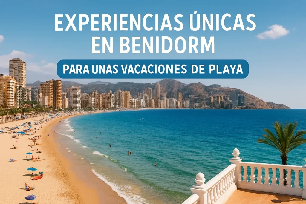 experiencias únicas en Benidorm para unas vacaciones de playa