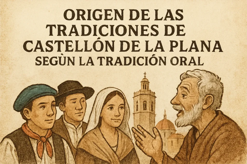 origen de las tradiciones de Castellón de la Plana según la tradición oral