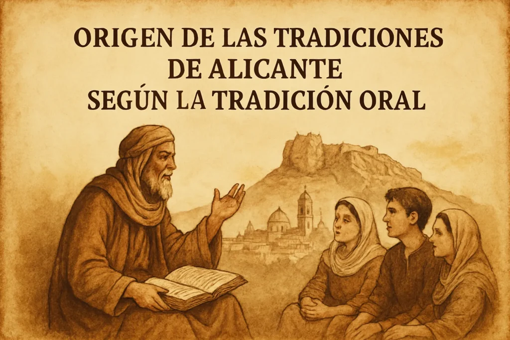 origen de las tradiciones de Alicante según la tradición oral