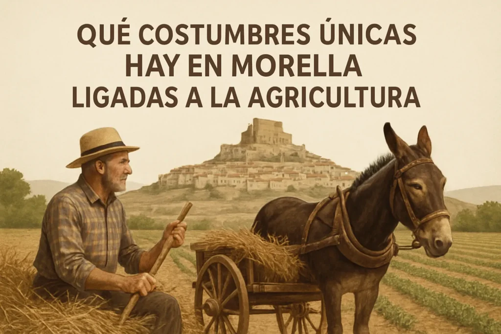 qué costumbres únicas hay en Morella ligadas a la agricultura