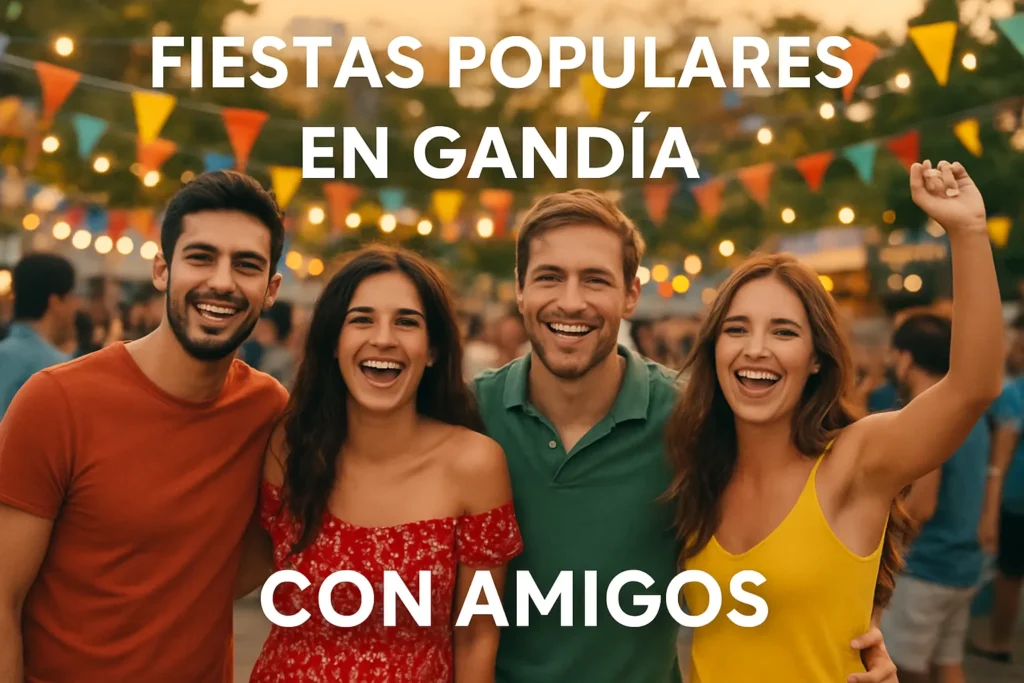 fiestas populares en Gandía con amigos