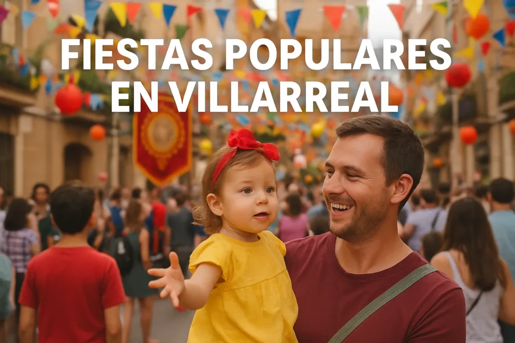 fiestas populares en Villarreal con niños pequeños