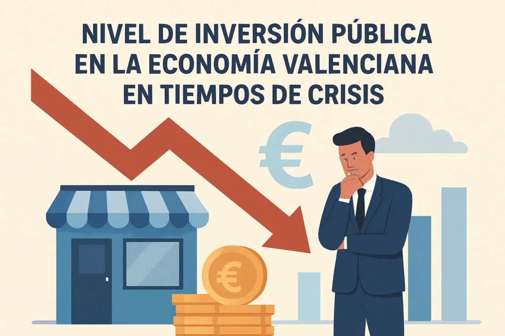 nivel de inversión pública en La economía valenciana en tiempos de crisis