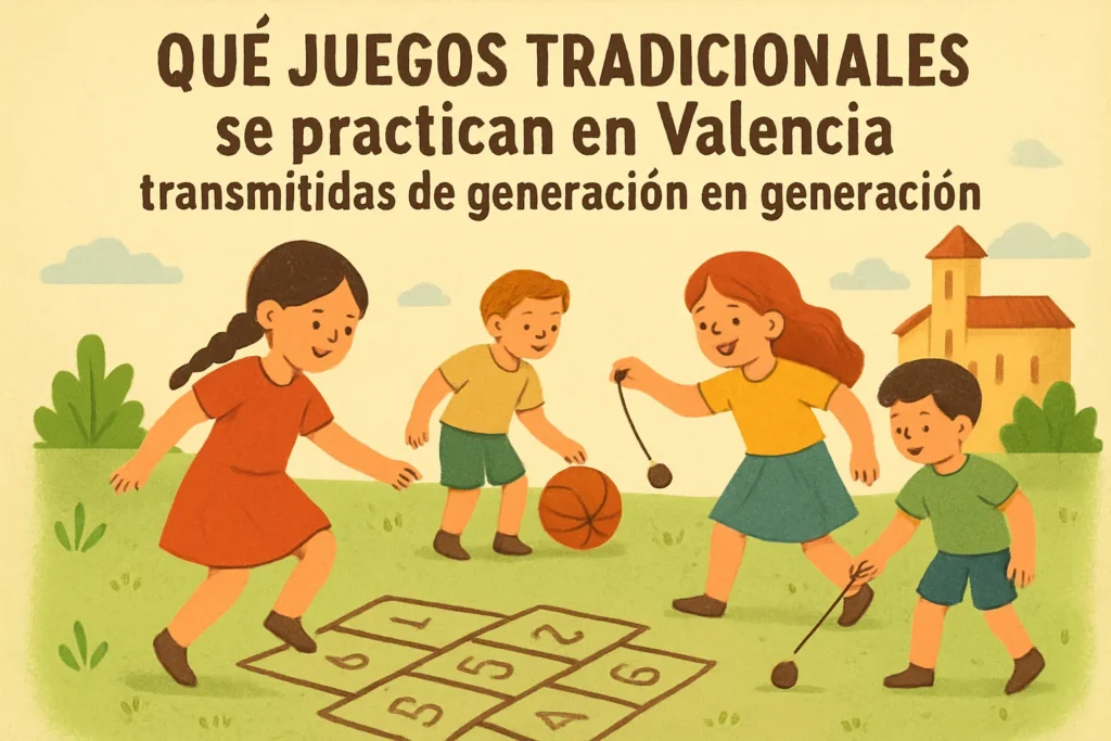 qué juegos tradicionales se practican en Valencia transmitidas de generación en generación