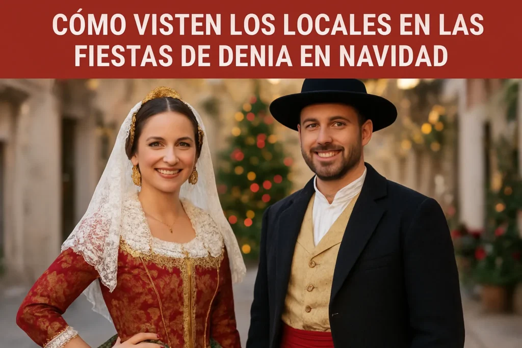 cómo visten los locales en las fiestas de Denia en Navidad