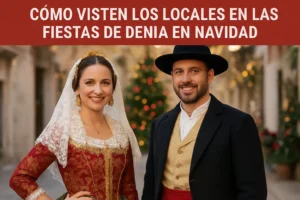 cómo visten los locales en las fiestas de Denia en Navidad