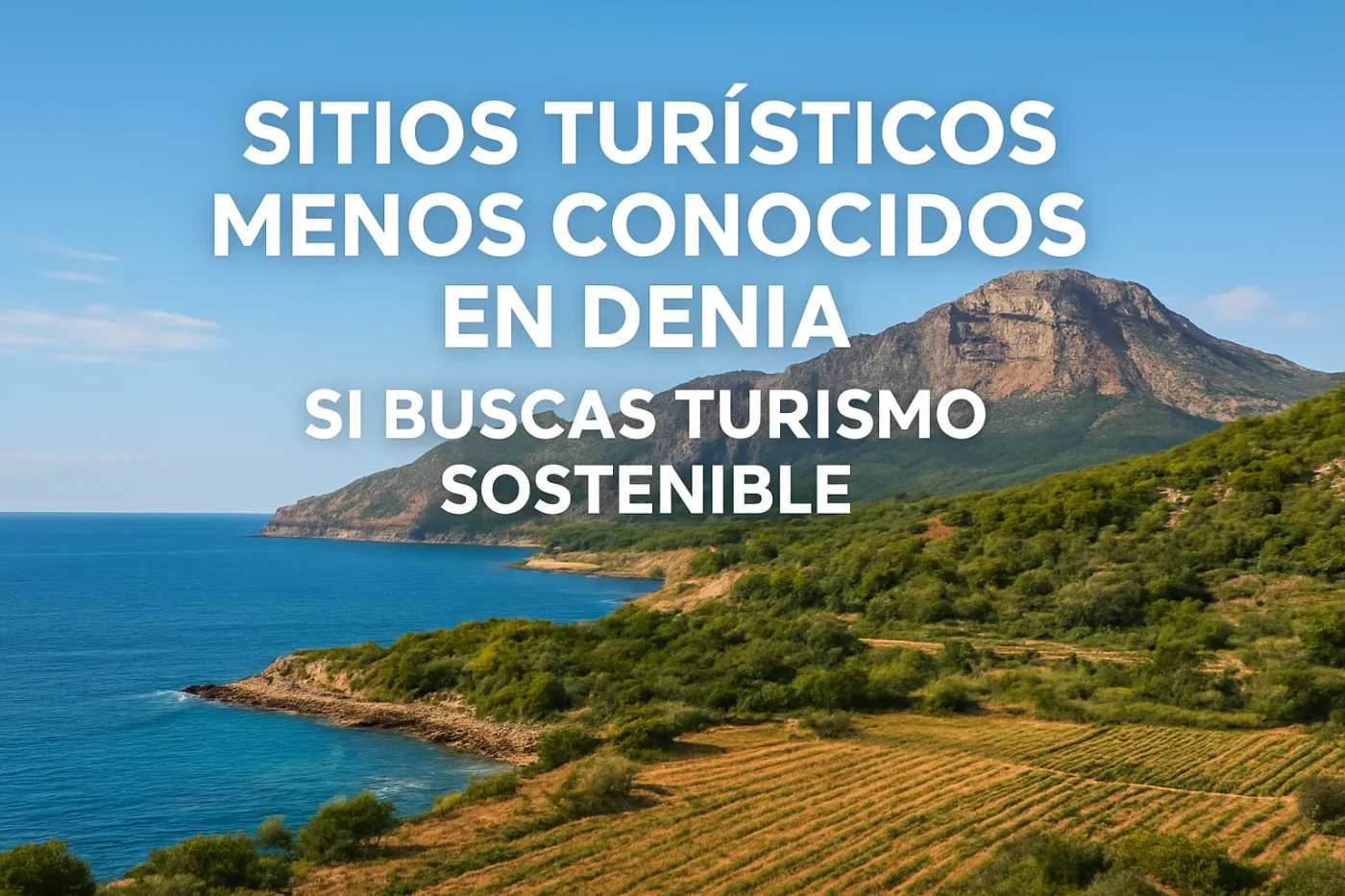 sitios turísticos menos conocidos en Denia si buscas turismo sostenible